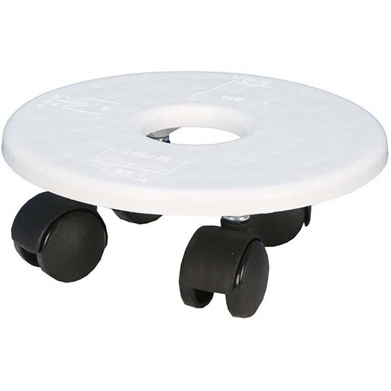 Support encastrable sur roulettes pour pot 19 cm