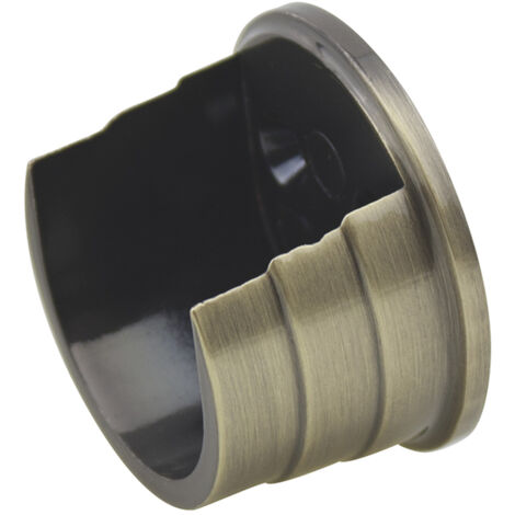 Support Entre-murs en Bronze Ø28mm pour barre à rideaux - Boulet