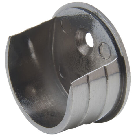 Support Entre-murs en Nickel Mat Ø28mm pour barre à rideaux - Boulet