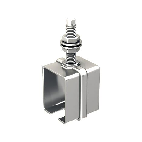 Support enveloppant à tige filetée SPORTUB courte 8571 pour rail 85 x 70 mm - MANTION