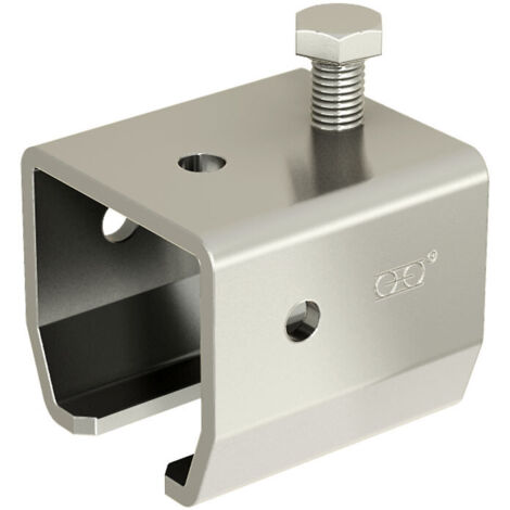 Support enveloppant en INOX 304L pour fixation murale d'un rail SLID'UP SU2067 et SU2068 - 200 kg