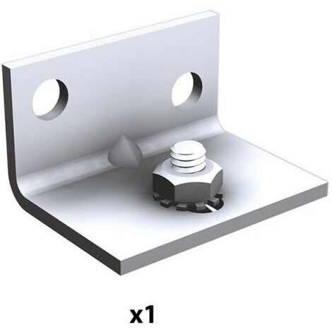 Support équerre 2528 pour porte de 40 à 60 kg maxi MINISPORT® - MANTION Argent                                                                  Aluminium