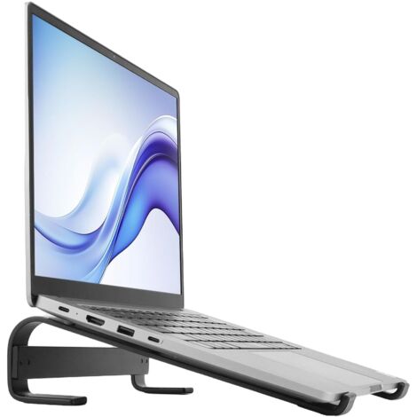 Support Ergonomique en Aluminium pour Ordinateur Portable, Compatible avec Les Ordinateurs Portables de 10 à 18 Pouces, réduit la surchauffe de Votre Ordinateur Portable