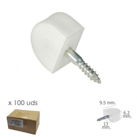 Support est. screw peq. bla. (box 100u)