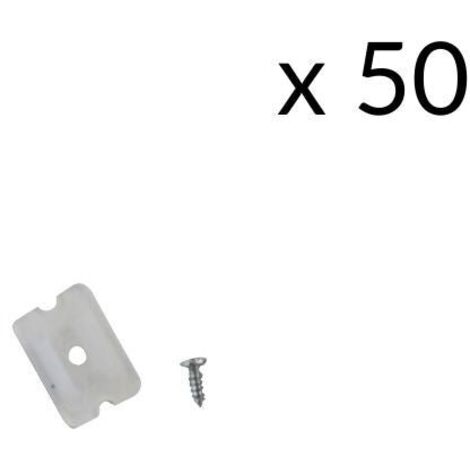 Support et vis de fixation pour Néon Flexible 24V (Pack de 50) - SILAMP