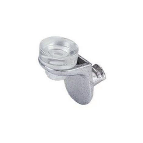 Support étagère en verre Sekura 8 acier nickelé HETTICH