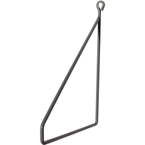 Support étagère métal gris Linea 10