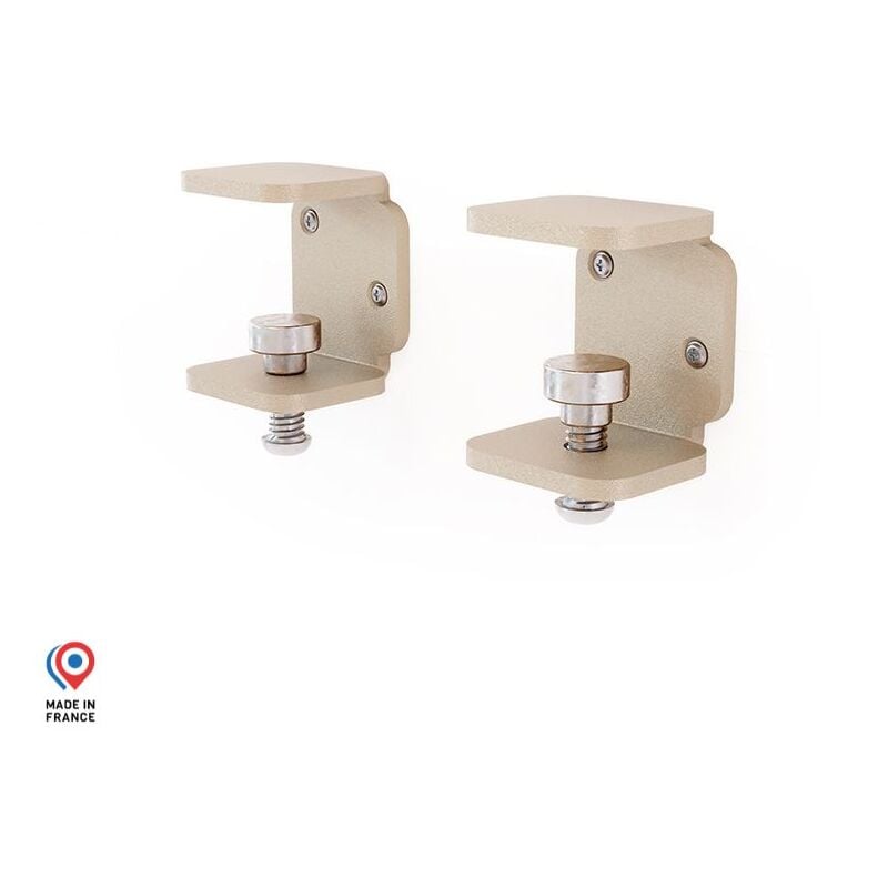 Sans Marque - Support étagère murale Grenat - Lot de 2 - champagne