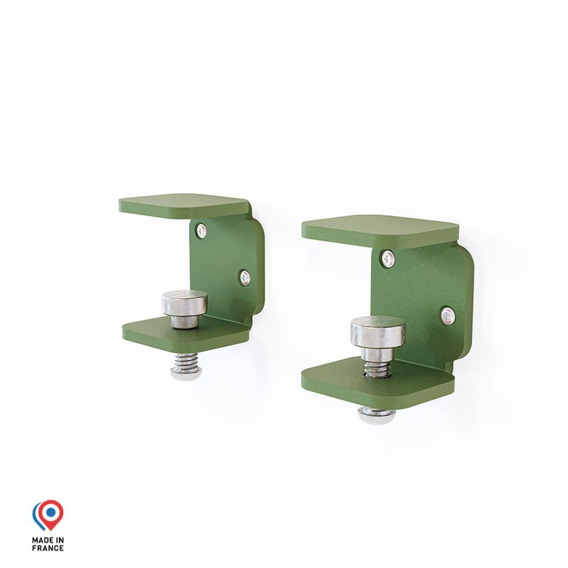 Sans Marque - Support étagère murale Grenat - Lot de 2 - vert