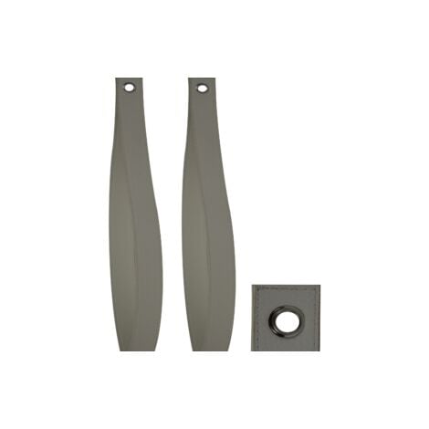 Support étagère sangle façon cuir blanc