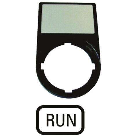 Support +étiquette RUN EATON M22S-ST-GB7