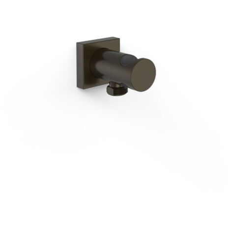 Support fixe avec arrivée d’eau pour douchette Noir bronze - TRES 21118221KMB