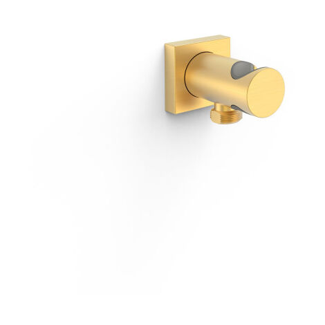 Support fixe avec arrivée d’eau pour douchette Or Mat 24K - TRES 21118221OM