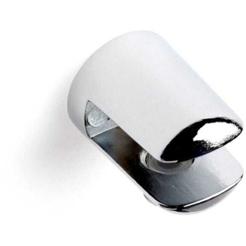 Support fixe pour étagères en verre et bois Pour étagères d'une épaisseur de 8 à 10 mm Système de fixation vissé 10 unité