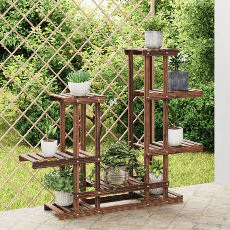 Vidaxl - Support à fleurs 95x25x96 cm bois massif de sapin