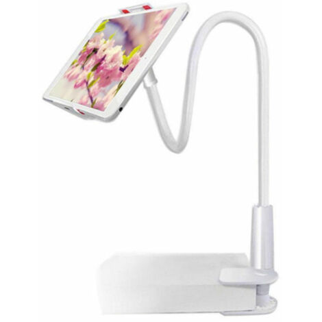 Support flexible à col de cygne 68,5 cm, fixation réglable, pince 7,6 cm, compatible 10,2-26,9 cm (pour tablettes et téléphones)