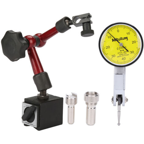 Support flexible et solide pour jauge magnétique Base Support Levier Indicateur de test à cadran Jauge