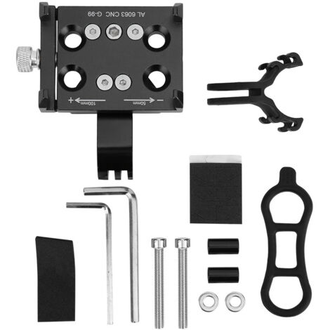 Support G99 en Alliage d'Aluminium pour Téléphone, Support de Navigation et de Caméra pour Vélo et Moto, Noir