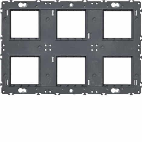 Support gallery 2x3x2 modules entraxe 71 pour mécanismes gallery HAGER WXA467