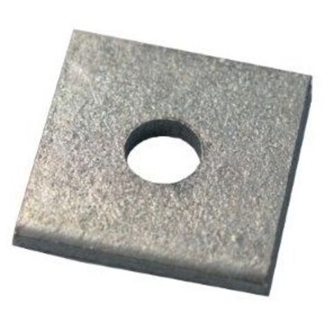 Support Galvanisé et trempé Carré, 1 trou de diamètre 8mm, M6 x 40 x 5mm ( Prix pour Sachet de 50 )