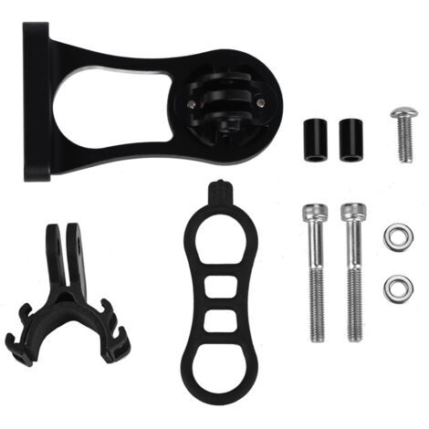 Support Garmin Ordinateur de Vélo en Alliage d'Aluminium Noir - Compteur Kilométrique