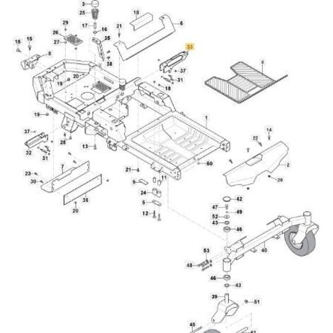 SUPPORT GAUCHE ORIGINAL STIGA - 118830282/0