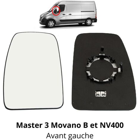Support + Glace de Rétroviseur GAUCHE pour Master 3 DCi NV400