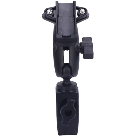 Support GPS pour moto : fixations en nylon pour guidon, support à pince avec rotule de 2,5 cm pour appareil portable, kit de support noir A