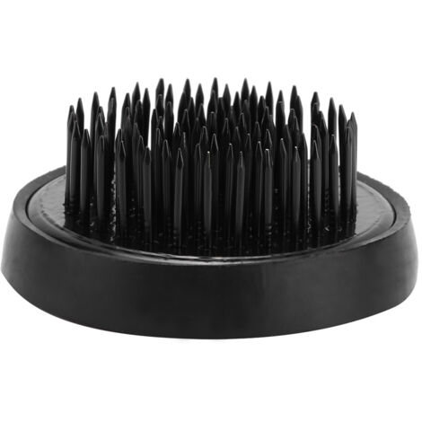 Support Ikebana Kenzan Plombé Noir 46mm pour Composition Florale