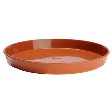 Support imitation bois pour pot de fleurs en terre cuite 14 cm