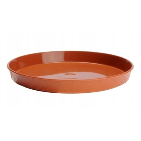 Support imitation bois pour pot de fleurs en terre cuite 19 cm