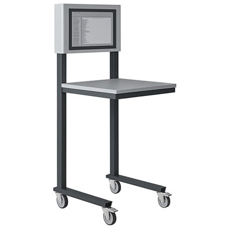 Support informatique mobile - Ecran 22 pouces - Gris anthracite - W040010011-GA