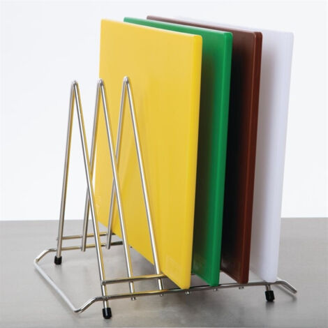 Support Inox pour 6 Planches à Découper de 30 mm - Hygiplas