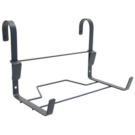 Support Jardinière Crochet Fer Plat 35x18cm Anthracite - Louis Moulin