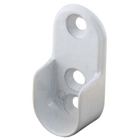 Support Latéral Ovale Pour Tube Ø 16 mm. Chromé