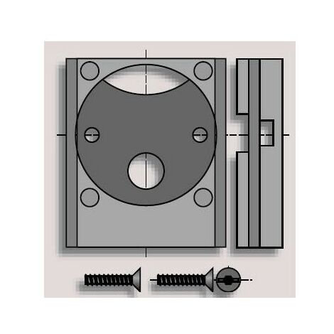 Support LS 40 - tiroir 40 mm somfy