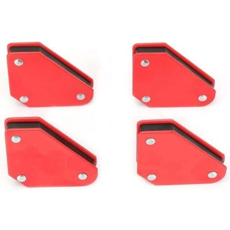 Support magnétique de soudage Positionneur de soudage triangulaire Outil à angle fixe magnétique 4pcs 5LB Localisateur de soudure d'angle Aimant magnétique Flèches d'angle pour soudeur Outil de suppor