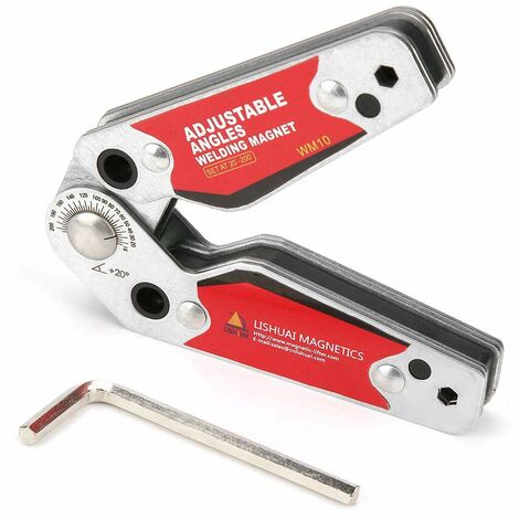 Lot De 4 Aimants De Soudage Angle Droit - Support Magnétique 45/90/135° - Modèle AB Tools AT907, Garantie 1 An