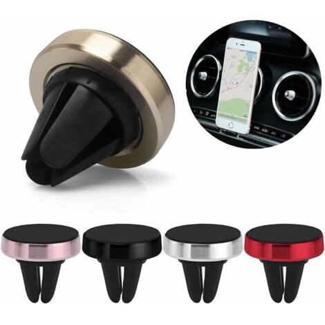 Support Magnétique Universel Pour Smartphone/tablette - Fixation Sur Grille D'aération Voiture