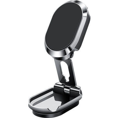 Support magnétique de téléphone pour Voiture métal Multifonctionnel Aimant Rotation 360° Support de téléphone de Bureau pour écran de Tableau de Bord Compatible avec Tous Les téléphones