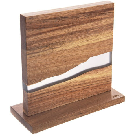Support magnétique double face pour couteaux en bois RIVER