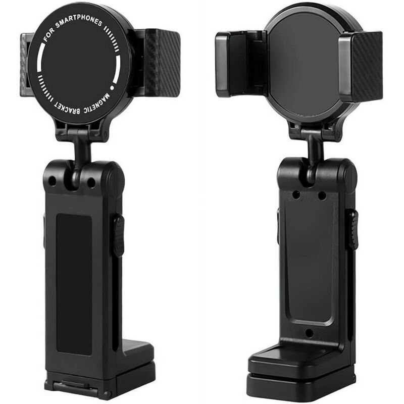 Support magnétique multifonctionnel pour téléphone avec miroir de beauté, support pliable et rotatif à 360 degrés pour téléphone portable, supports