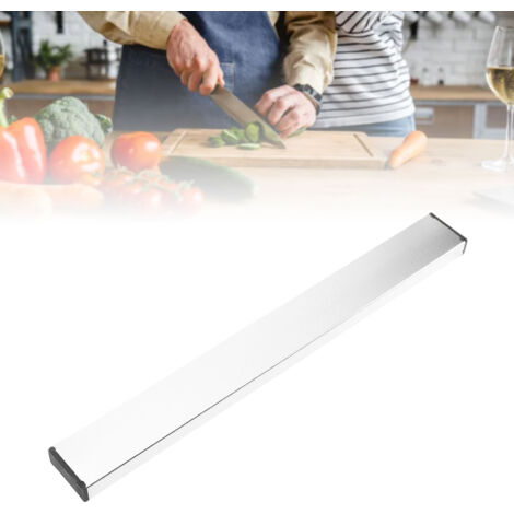 Support magnétique mural pour couteaux, en alliage d'aluminium, avec bande de rangement magnétique pour couteaux de cuisine, organisateur d'ustensiles pour la maison, 35 cm / 13,8 pouces