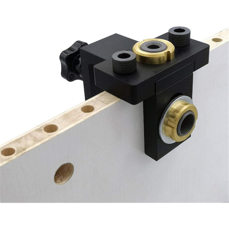 KZQ - Kit de gabarit de perçage de poche 8/10/15 mm, kit de gabarit 3 en 1 outils de menuiserie