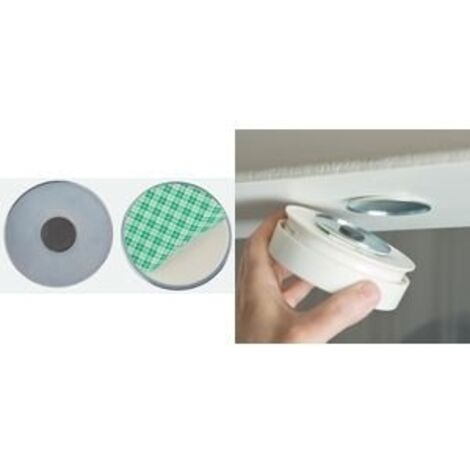 SUPPORT MAGNÉTIQUE UNIVERSEL POUR DÉTECTEUR DE FUMÉE : PAS BESOIN DE PERFORER UNITEC 46789