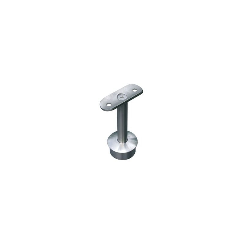 Deco Fer Forge - qualite francaise] - Support de main courante droit pour tube de Ø48,3mm - Longueur 80mm - à manchonner - Inox 304