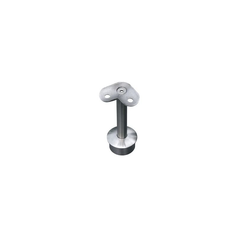 Deco Fer Forge - qualite francaise] - Support main courante d'angle pour tube Ø42,4mm - Hauteur 80mm Ouverture 90° - à manchonner - Inox 316