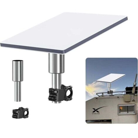 Support Mini Starlink RV en aluminium, kit satellite avec collier de 0,87 à 1,1 pouce Ortviai