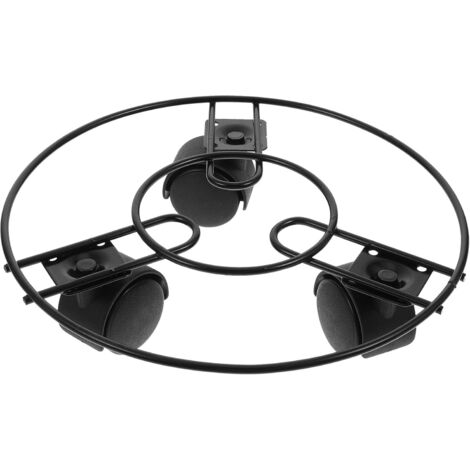 Support mobile pour pot de fleurs avec 3 roulettes pivotantes de 22 cm