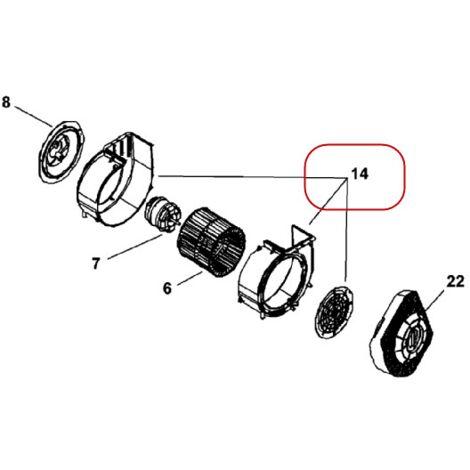 SUPPORT MOTEUR pour HOTTE ARTHUR MARTIN - 5024362100